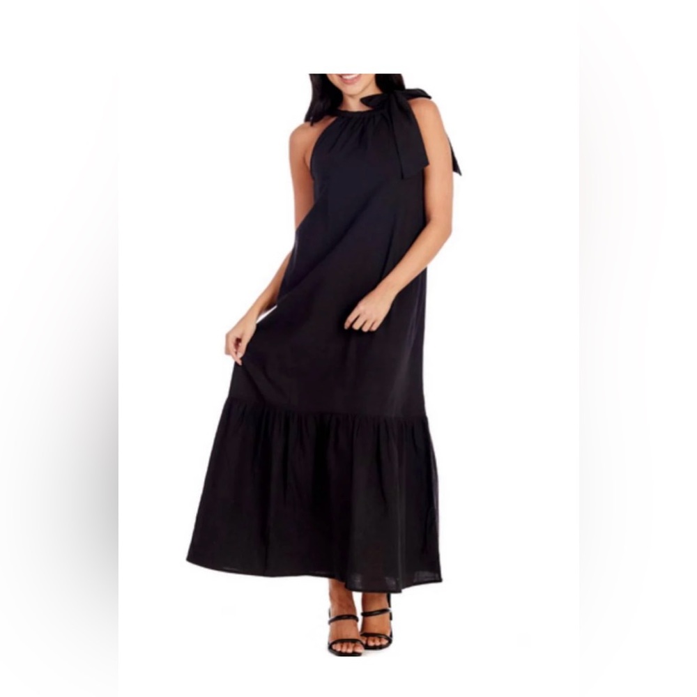 Mud Pie Julip  Black Sleeveless Maxi Dress